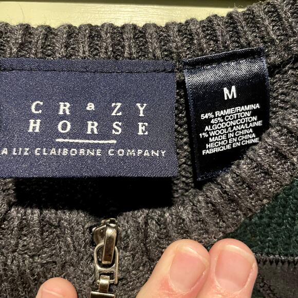 Christmas Sweater Grandma Cottagecore Crazy Horse Medium - Picture 7 of 7